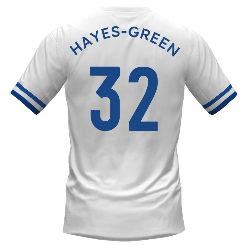 Danxen Herren Charlie Hayes-Green #32 Weiß Blau Auswärtstrikot Trikot 2025/26 T-Shirt Österreich