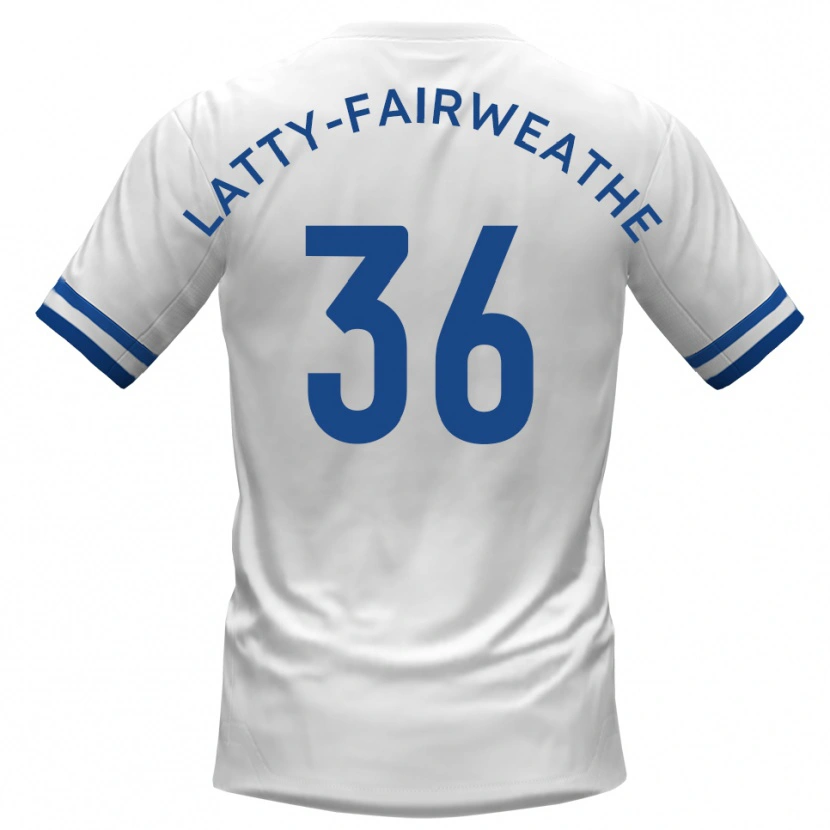 Danxen Herren Thierry Latty-Fairweather #36 Weiß Blau Auswärtstrikot Trikot 2025/26 T-Shirt Österreich