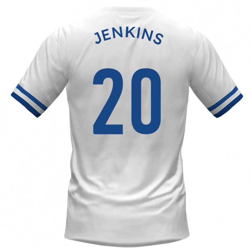 Danxen Herren Jack Jenkins #20 Weiß Blau Auswärtstrikot Trikot 2025/26 T-Shirt Österreich