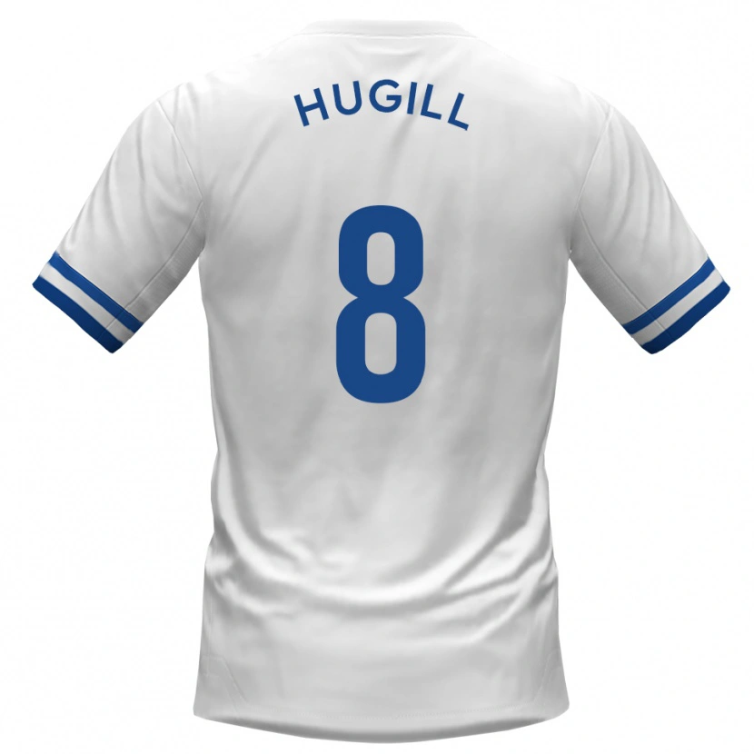 Danxen Herren Will Hugill #8 Weiß Blau Auswärtstrikot Trikot 2025/26 T-Shirt Österreich