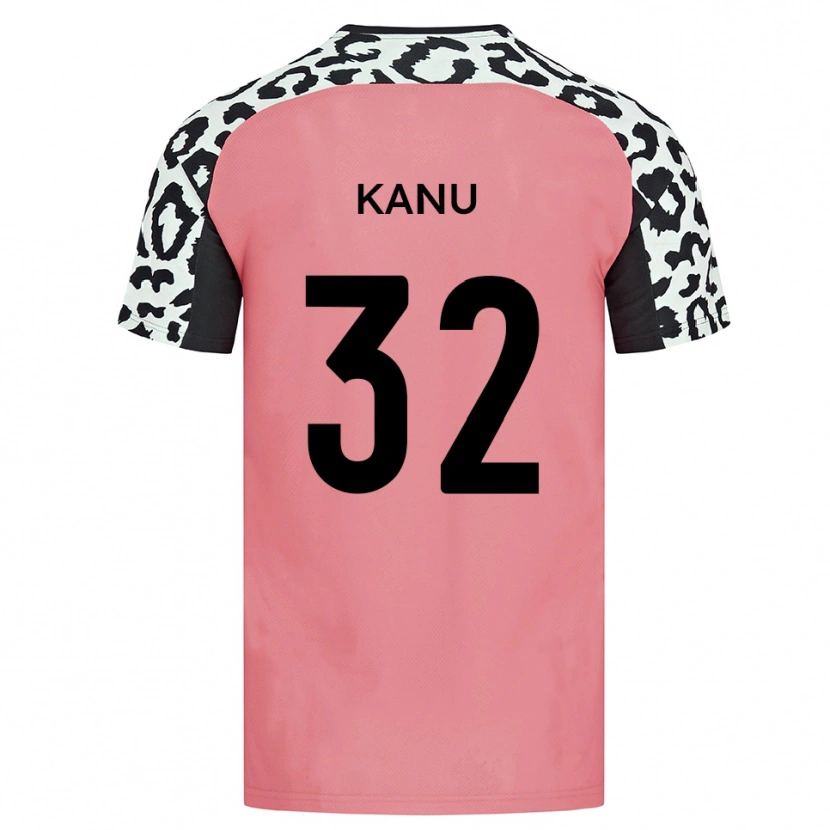 Danxen Herren Abraham Kanu #32 Pink Schwarz Auswärtstrikot Trikot 2025/26 T-Shirt Österreich