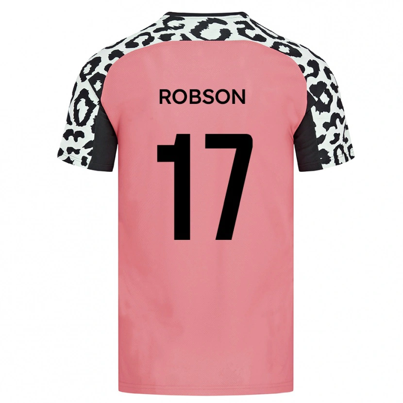 Danxen Herren Jamie Robson #17 Pink Schwarz Auswärtstrikot Trikot 2025/26 T-Shirt Österreich