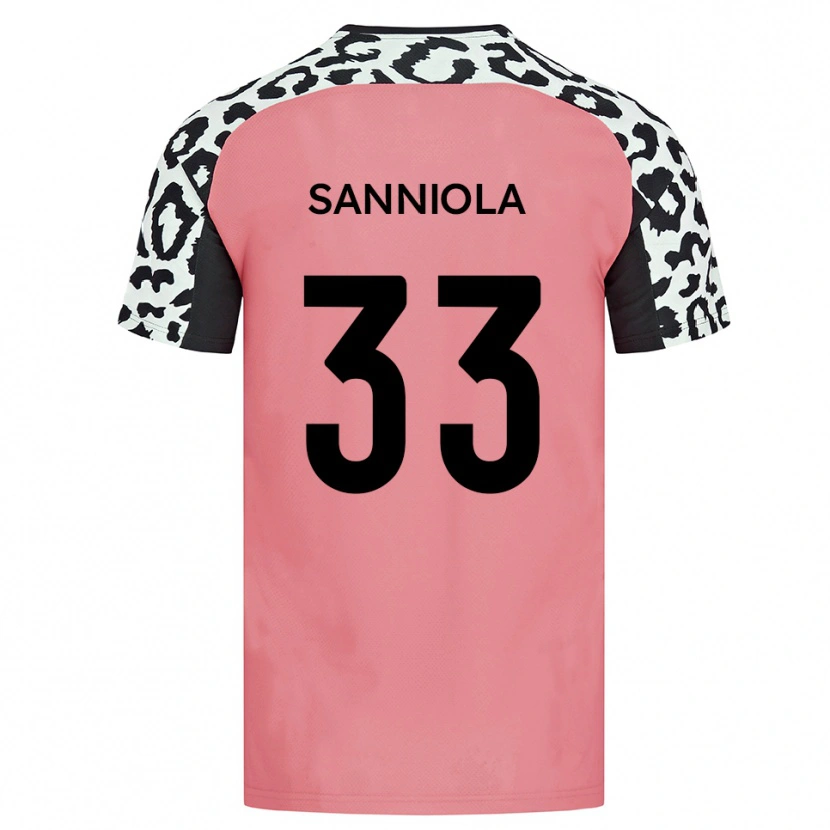 Danxen Herren Keon Sanniola #33 Pink Schwarz Auswärtstrikot Trikot 2025/26 T-Shirt Österreich