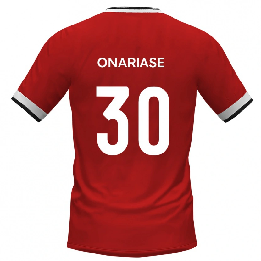 Danxen Herren Emmanuel Onariase #30 Weiß Schwarz Auswärtstrikot Trikot 2025/26 T-Shirt Österreich