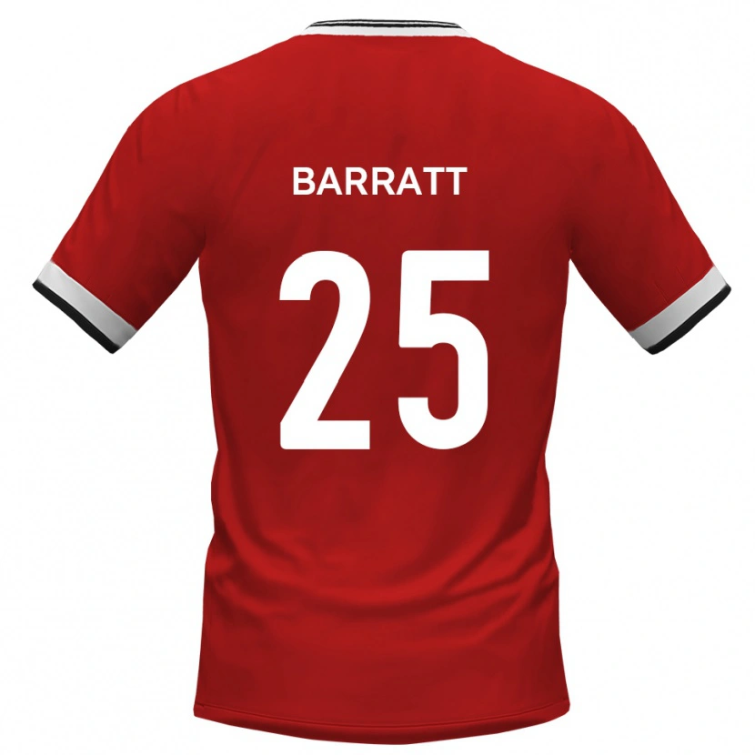 Danxen Herren Sam Barratt #25 Weiß Schwarz Auswärtstrikot Trikot 2025/26 T-Shirt Österreich