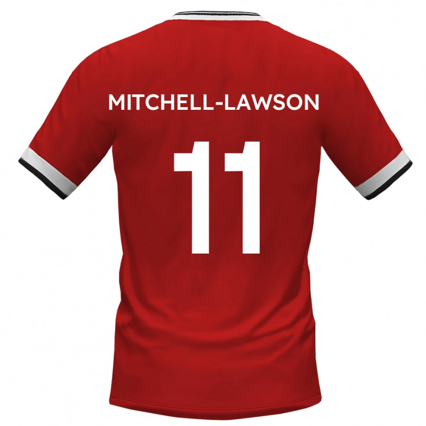Danxen Herren Jayden Mitchell-Lawson #11 Weiß Schwarz Auswärtstrikot Trikot 2025/26 T-Shirt Österreich
