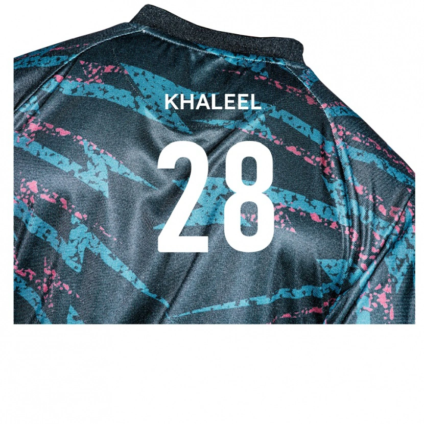 Danxen Herren Rafiq Khaleel #28 Schwarz Marine Auswärtstrikot Trikot 2025/26 T-Shirt Österreich