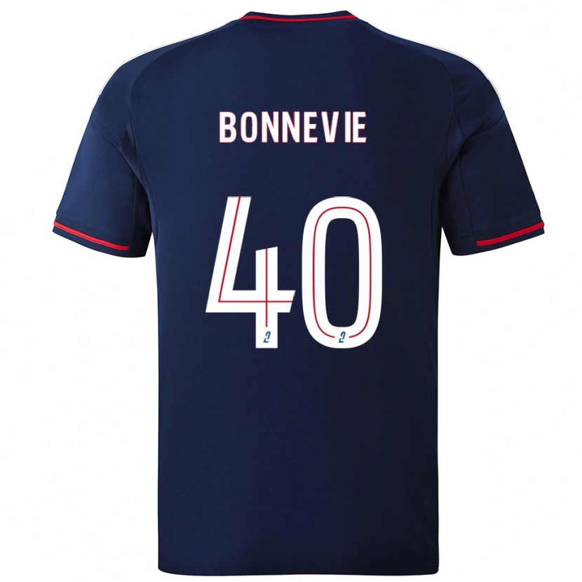 Danxen Herren Kayne Bonnevie #40 Marine Rot Auswärtstrikot Trikot 2025/26 T-Shirt Österreich