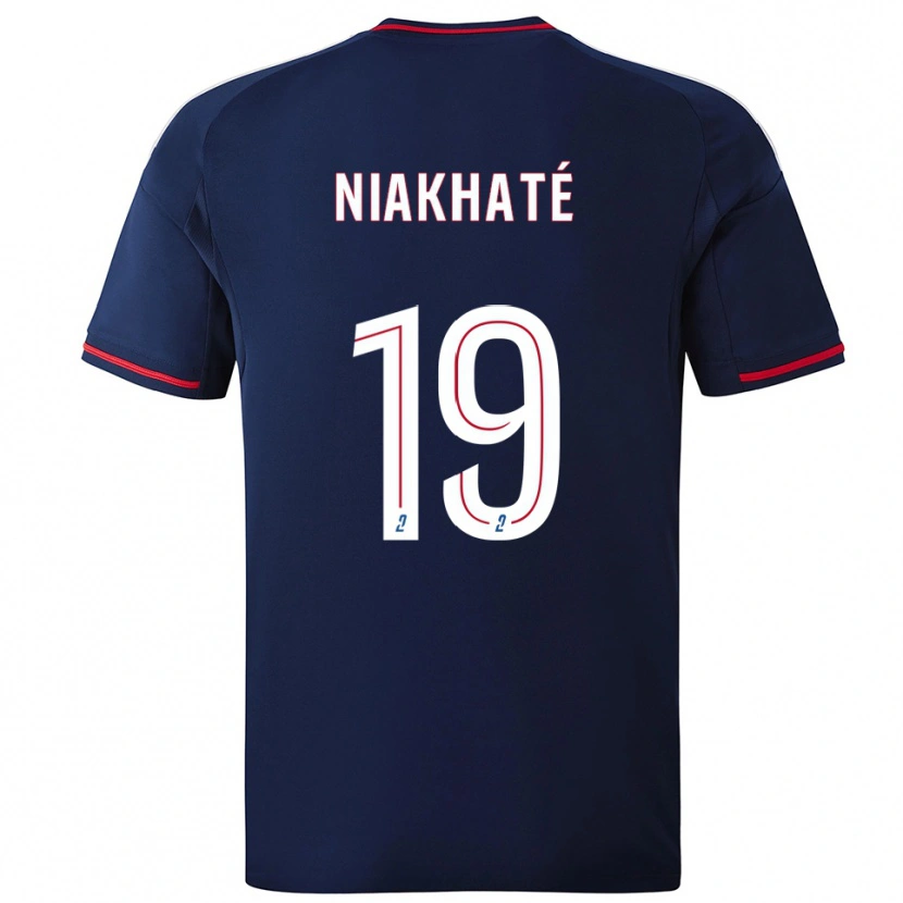Danxen Herren Moussa Niakhaté #19 Marine Rot Auswärtstrikot Trikot 2025/26 T-Shirt Österreich