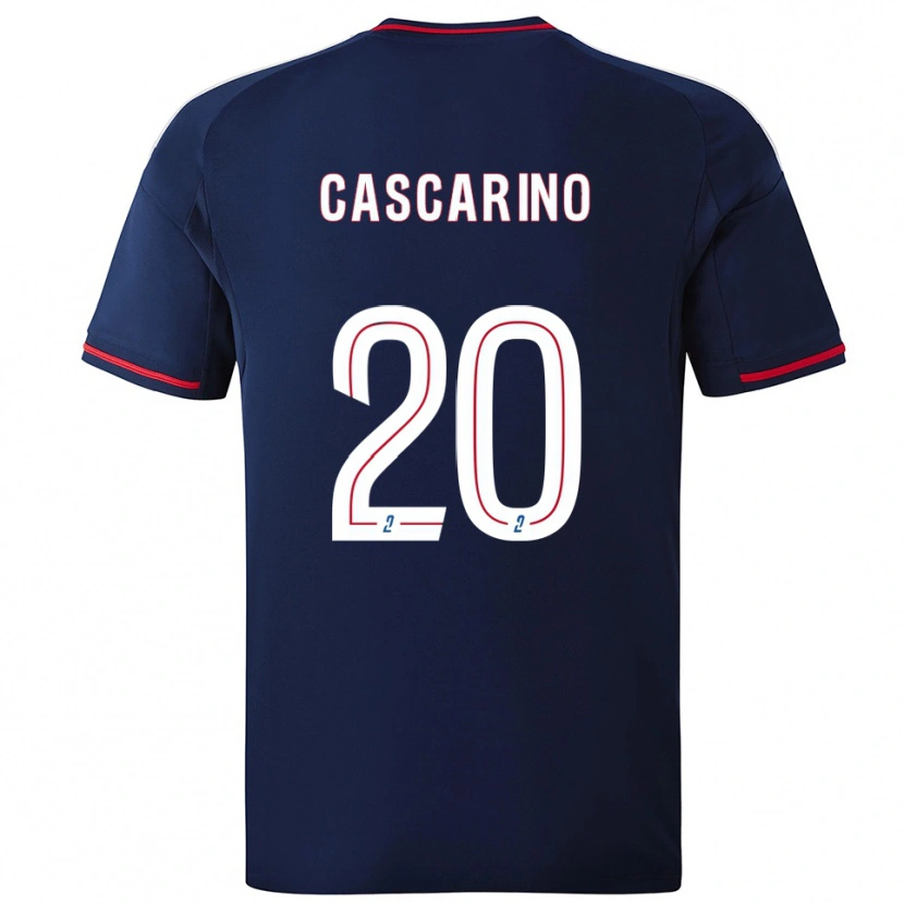 Danxen Herren Delphine Cascarino #20 Marine Rot Auswärtstrikot Trikot 2025/26 T-Shirt Österreich