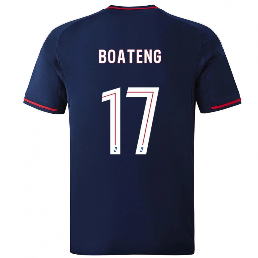 Danxen Herren Jerome Boateng #17 Marine Rot Auswärtstrikot Trikot 2025/26 T-Shirt Österreich