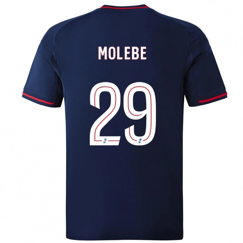 Danxen Herren Enzo Molebe #29 Marine Rot Auswärtstrikot Trikot 2025/26 T-Shirt Österreich