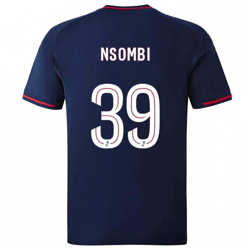 Danxen Herren Gael Nsombi #39 Marine Rot Auswärtstrikot Trikot 2025/26 T-Shirt Österreich