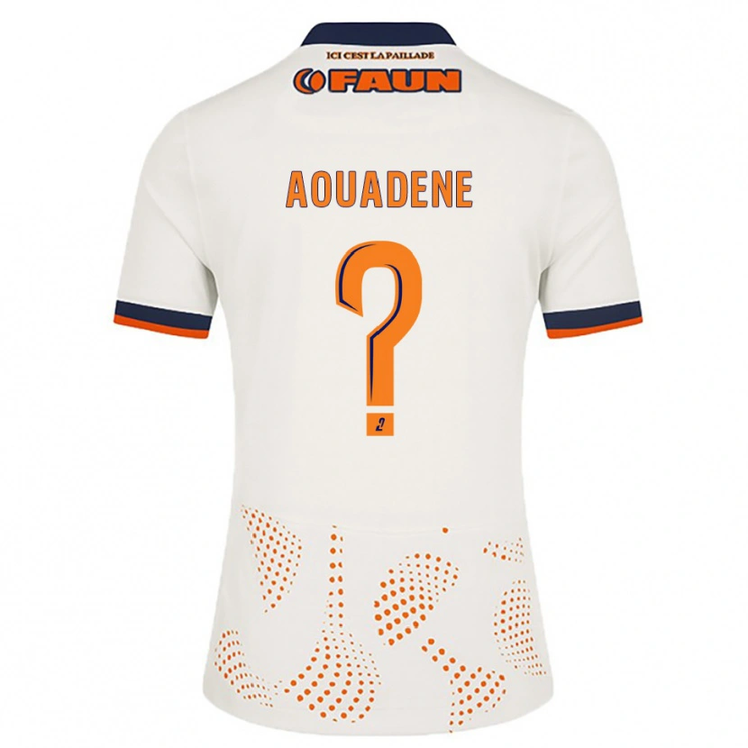 Danxen Herren Aksel Aouadene #0 Weiß Orange Auswärtstrikot Trikot 2025/26 T-Shirt Österreich