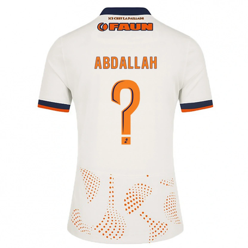 Danxen Herren Ikrame Abdallah #0 Weiß Orange Auswärtstrikot Trikot 2025/26 T-Shirt Österreich