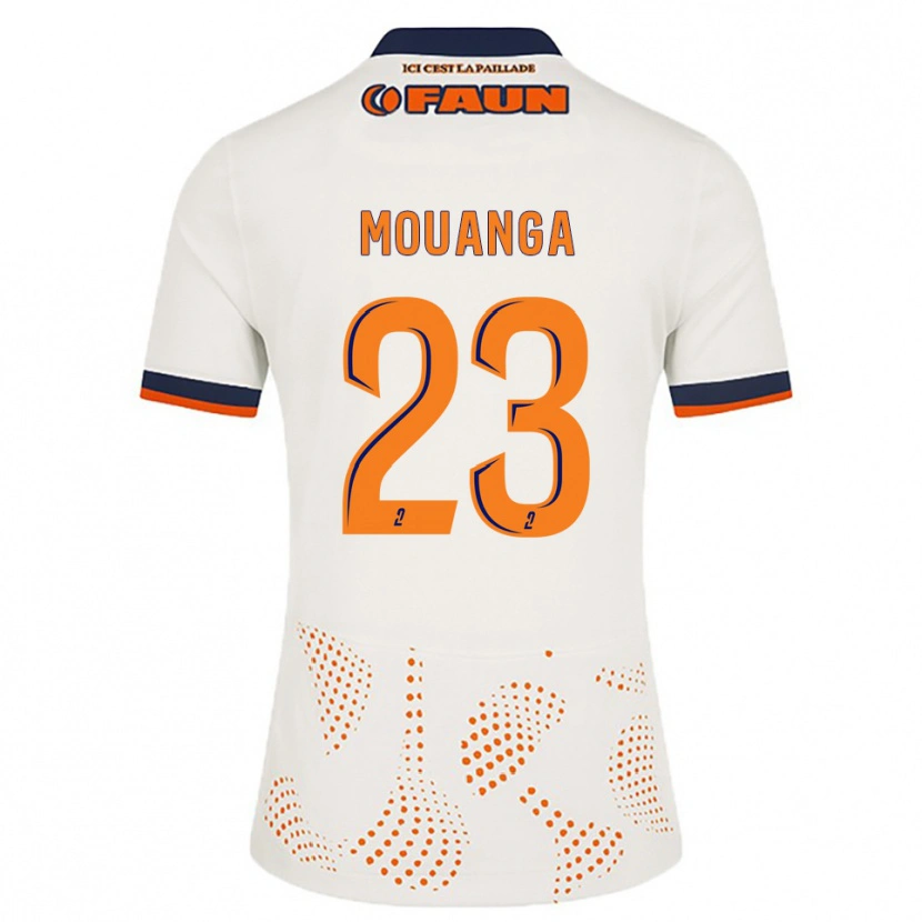 Danxen Herren Yaël Mouanga #23 Weiß Orange Auswärtstrikot Trikot 2025/26 T-Shirt Österreich