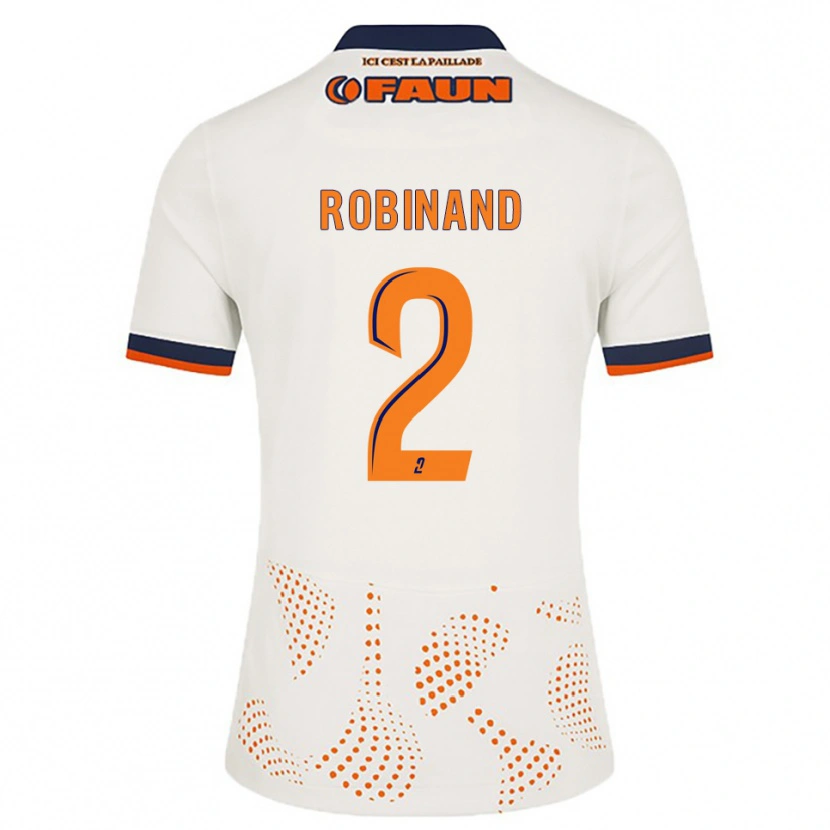 Danxen Herren Mathis Robinand #2 Weiß Orange Auswärtstrikot Trikot 2025/26 T-Shirt Österreich