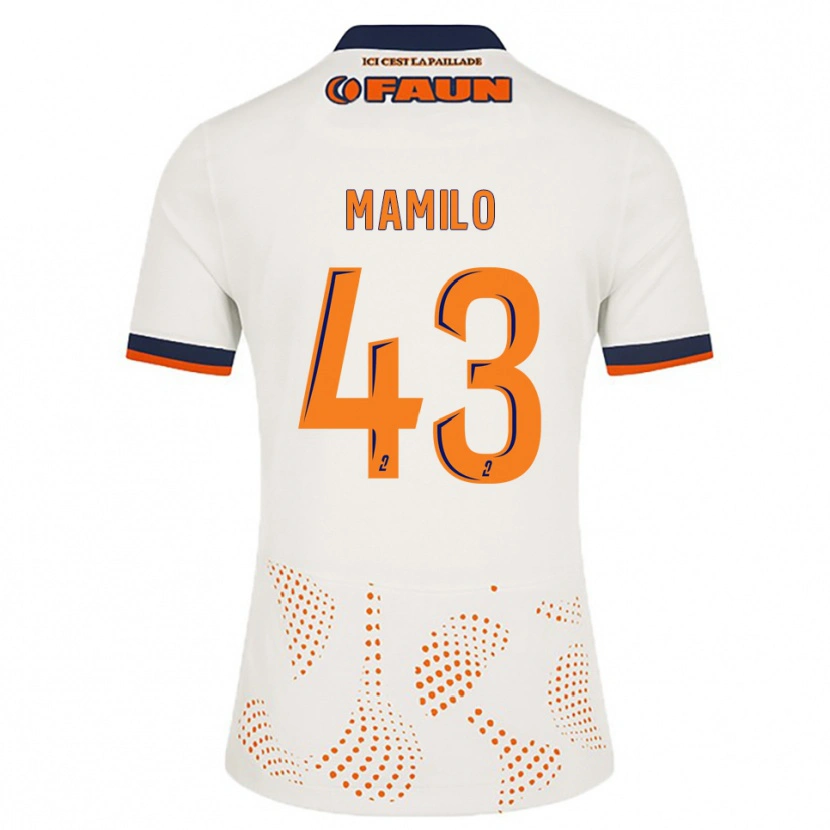 Danxen Herren Craig Mamilo #43 Weiß Orange Auswärtstrikot Trikot 2025/26 T-Shirt Österreich