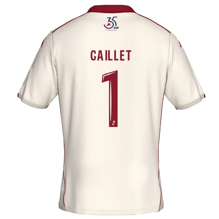 Danxen Herren Flavie Caillet #1 Weiß Burgunder Auswärtstrikot Trikot 2025/26 T-Shirt Österreich