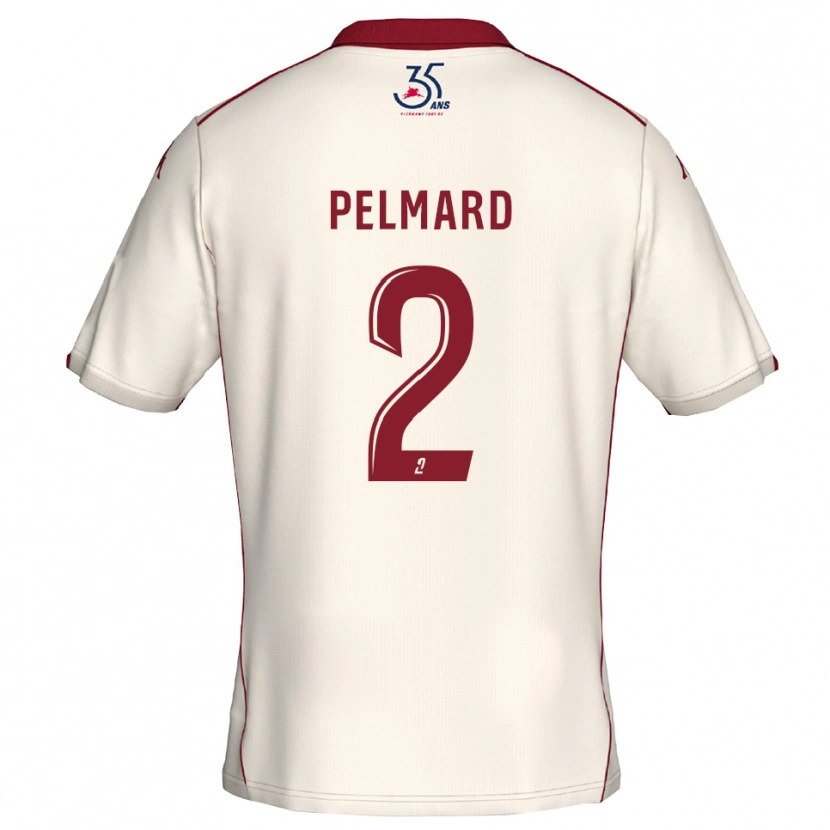 Danxen Herren Andy Pelmard #2 Weiß Burgunder Auswärtstrikot Trikot 2025/26 T-Shirt Österreich
