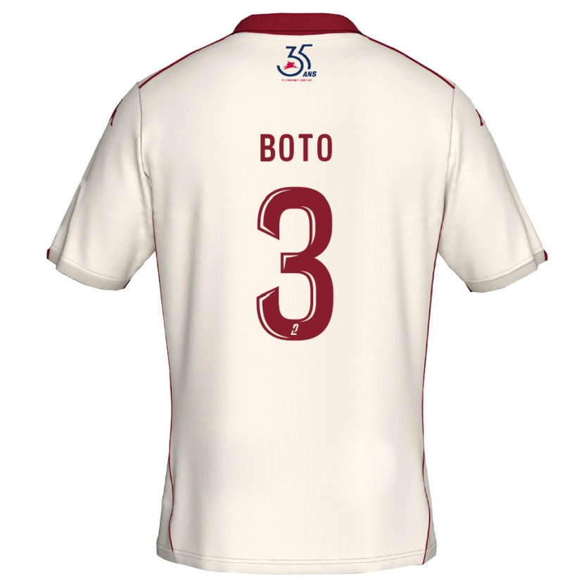 Danxen Herren Kenji-Van Boto #3 Weiß Burgunder Auswärtstrikot Trikot 2025/26 T-Shirt Österreich