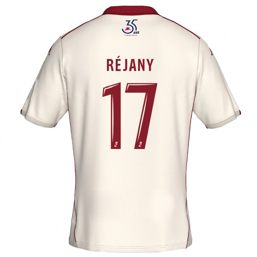 Danxen Herren Louise Réjany #17 Weiß Burgunder Auswärtstrikot Trikot 2025/26 T-Shirt Österreich