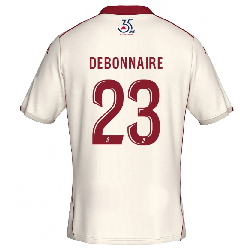 Danxen Herren Jalane Debonnaire #23 Weiß Burgunder Auswärtstrikot Trikot 2025/26 T-Shirt Österreich
