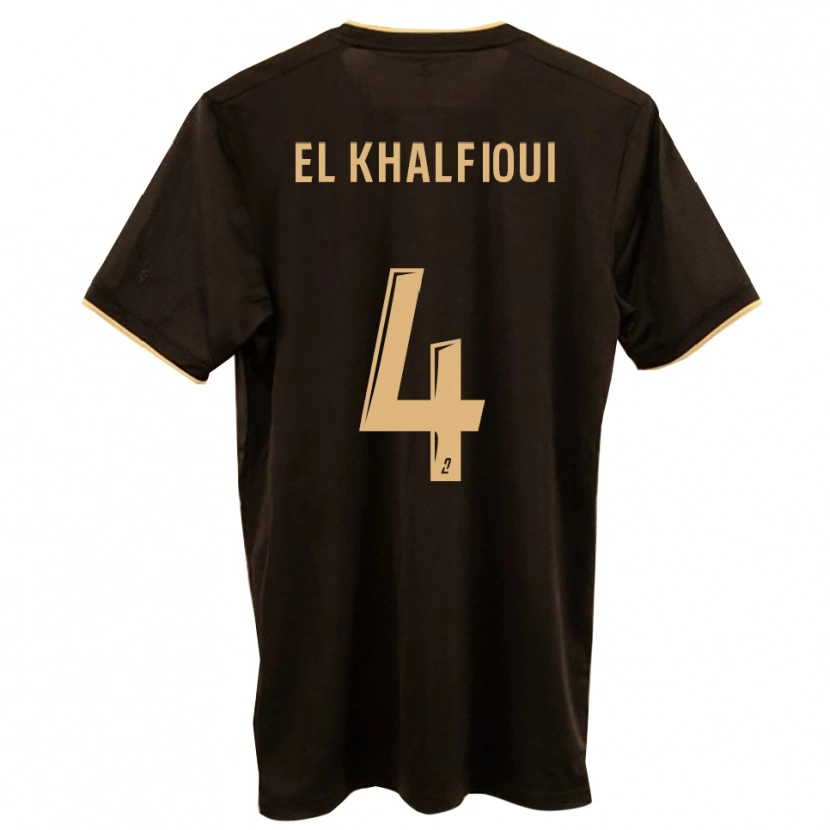 Danxen Herren Mehdi El Khalfioui #4 Blau Rot Auswärtstrikot Trikot 2025/26 T-Shirt Österreich
