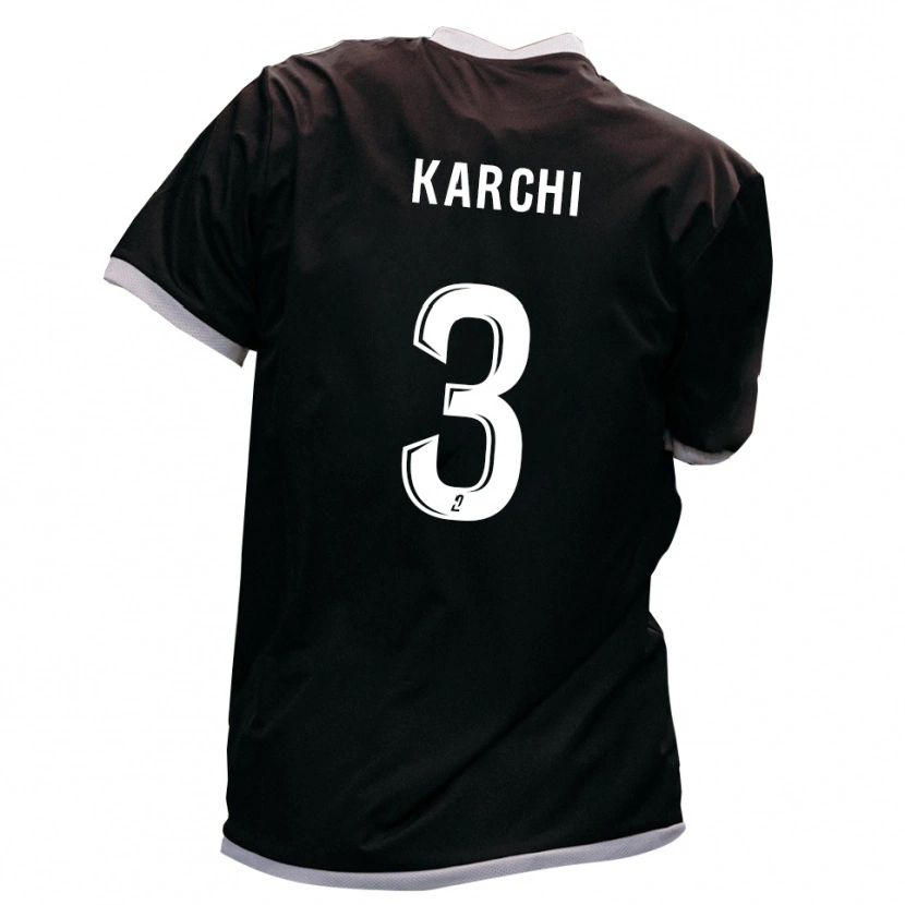 Danxen Herren Adem Karchi #3 Schwarz Gold Auswärtstrikot Trikot 2025/26 T-Shirt Österreich