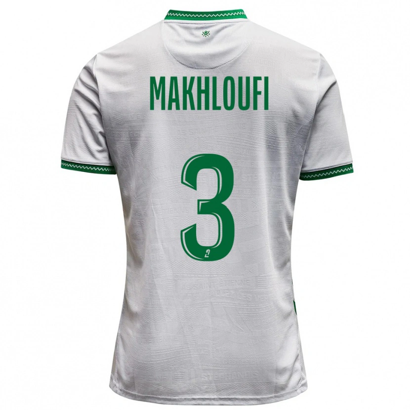 Danxen Herren Maedine Makhloufi #3 Weiß Grün Auswärtstrikot Trikot 2025/26 T-Shirt Österreich