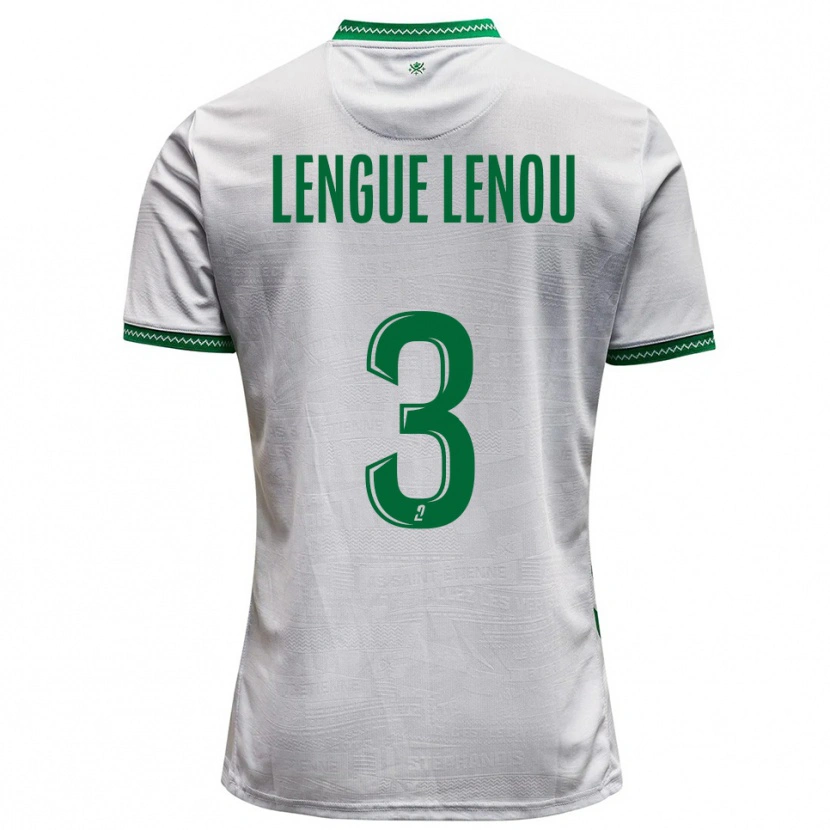 Danxen Herren Maxime Lengue Lenou #3 Weiß Grün Auswärtstrikot Trikot 2025/26 T-Shirt Österreich
