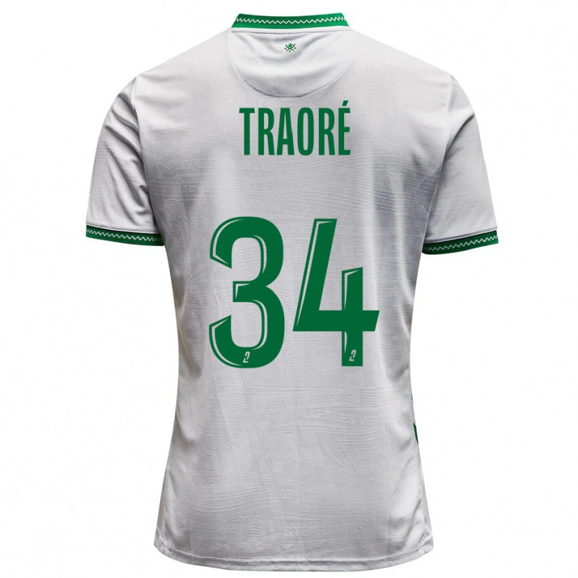 Danxen Herren Lassana Traoré #34 Weiß Grün Auswärtstrikot Trikot 2025/26 T-Shirt Österreich