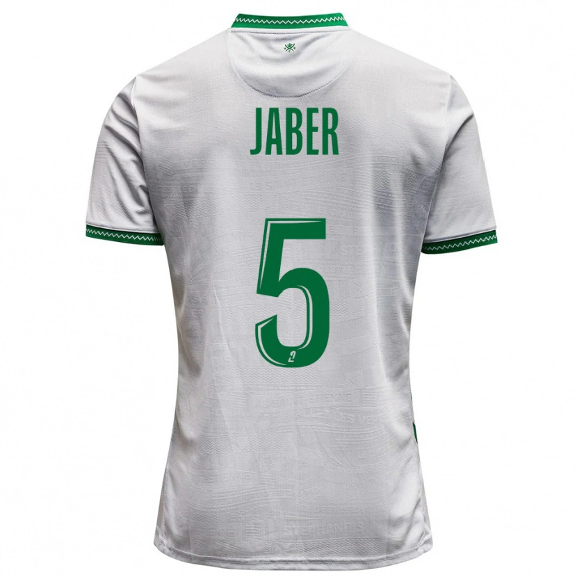 Danxen Herren Mahmoud Jaber #5 Weiß Grün Auswärtstrikot Trikot 2025/26 T-Shirt Österreich