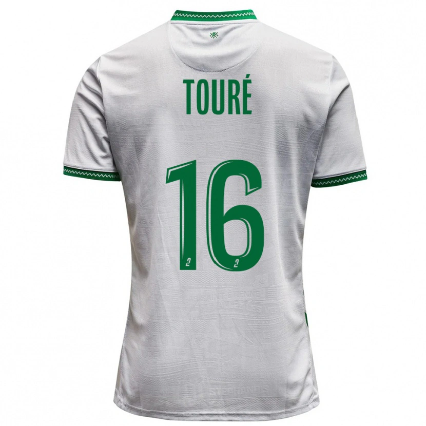 Danxen Herren Issiaka Touré #16 Weiß Grün Auswärtstrikot Trikot 2025/26 T-Shirt Österreich