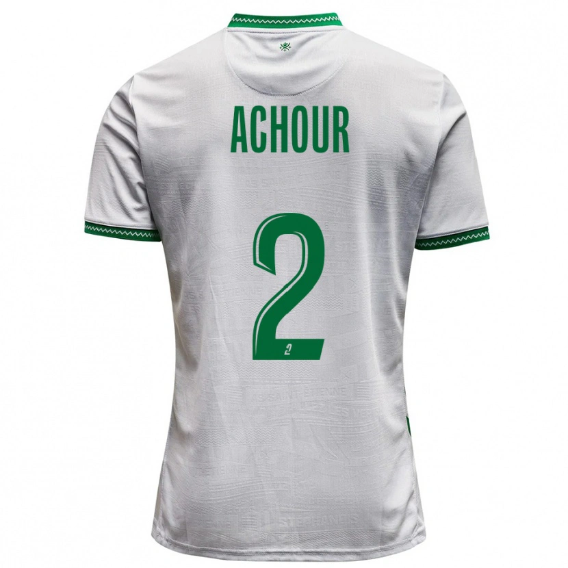 Danxen Herren Samy Achour #2 Weiß Grün Auswärtstrikot Trikot 2025/26 T-Shirt Österreich