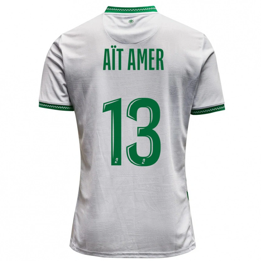 Danxen Herren Rayan Aït Amer #13 Weiß Grün Auswärtstrikot Trikot 2025/26 T-Shirt Österreich