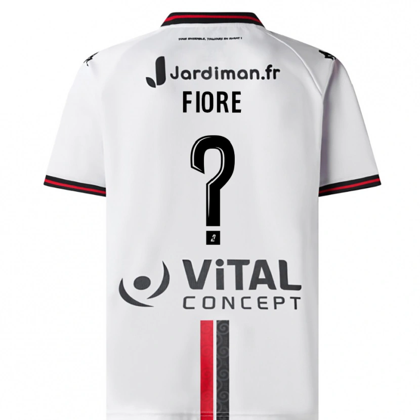 Danxen Herren Kévin Fiore #0 Weiß Rot Auswärtstrikot Trikot 2025/26 T-Shirt Österreich