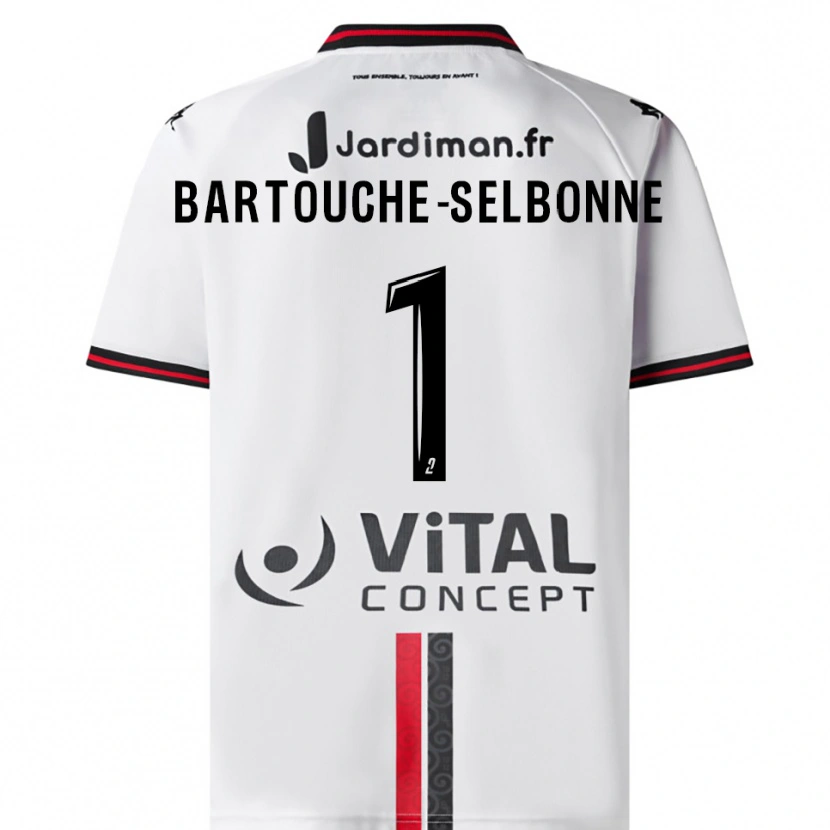 Danxen Herren Teddy Bartouche-Selbonne #1 Weiß Rot Auswärtstrikot Trikot 2025/26 T-Shirt Österreich