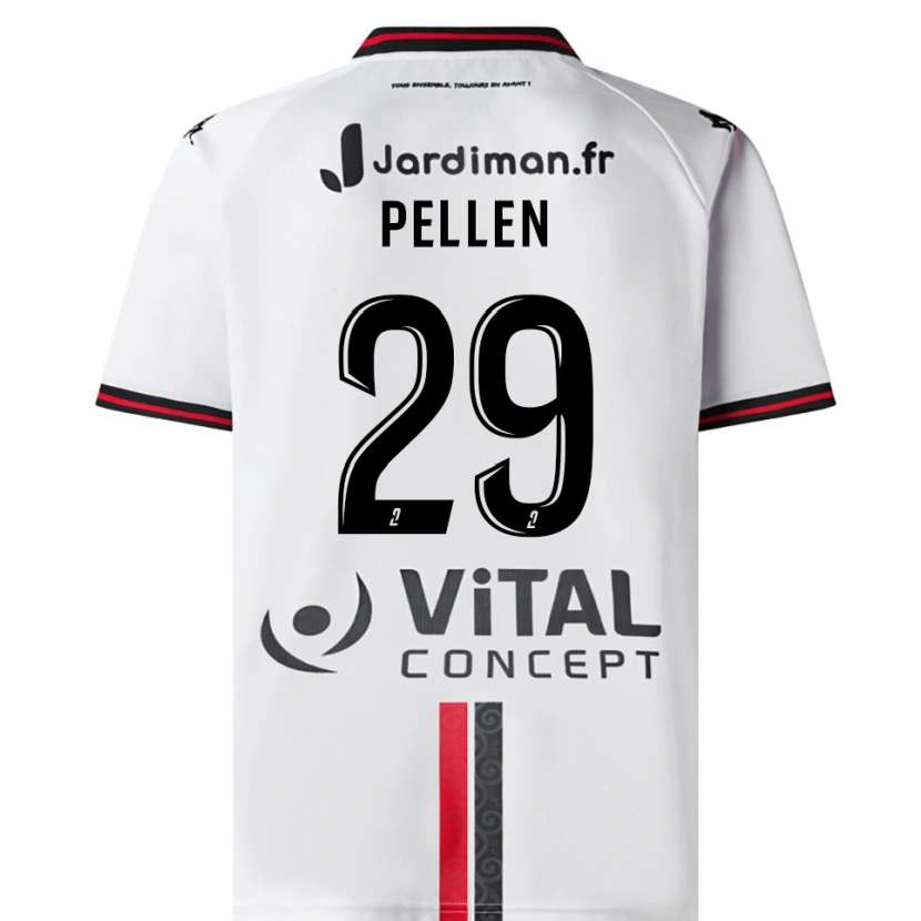 Danxen Herren Blanche Pellen #29 Weiß Rot Auswärtstrikot Trikot 2025/26 T-Shirt Österreich