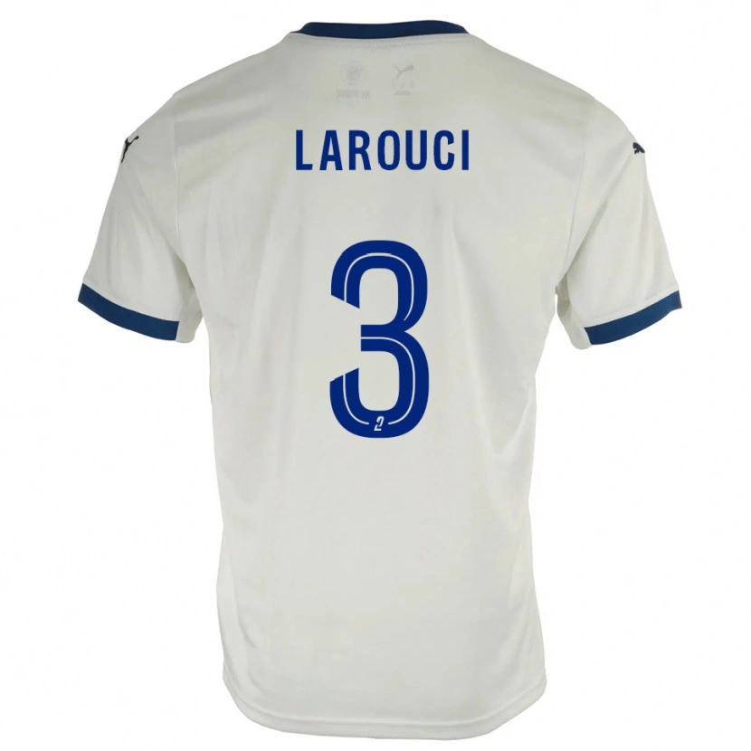 Danxen Herren Yasser Larouci #3 Weiß Blau Auswärtstrikot Trikot 2025/26 T-Shirt Österreich