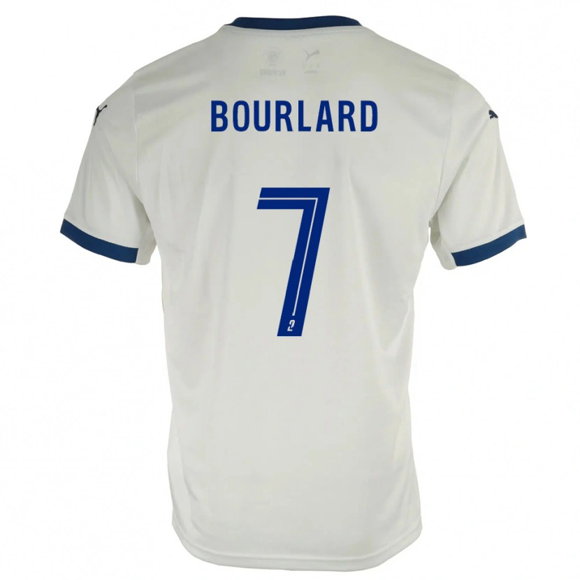 Danxen Herren Liam Bourlard #7 Weiß Blau Auswärtstrikot Trikot 2025/26 T-Shirt Österreich
