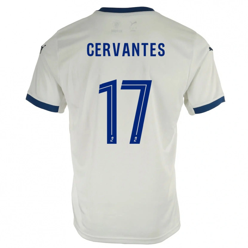 Danxen Herren Noa Cervantes #17 Weiß Blau Auswärtstrikot Trikot 2025/26 T-Shirt Österreich