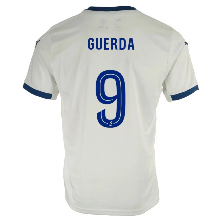 Danxen Herren Rylan Guerda #9 Weiß Blau Auswärtstrikot Trikot 2025/26 T-Shirt Österreich