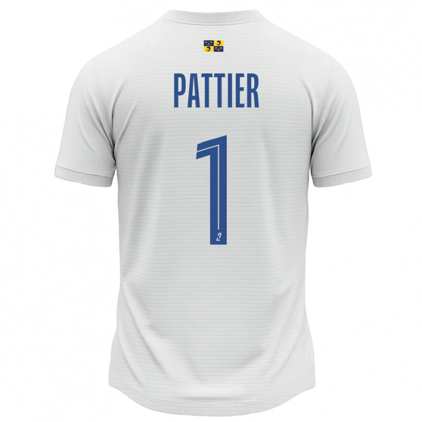 Danxen Herren Maxime Pattier #1 Weiß Blau Auswärtstrikot Trikot 2025/26 T-Shirt Österreich