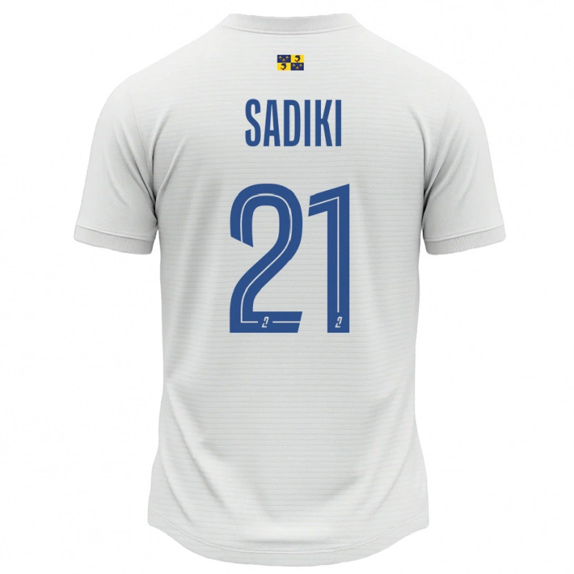 Danxen Herren Nehla Sadiki #21 Weiß Blau Auswärtstrikot Trikot 2025/26 T-Shirt Österreich