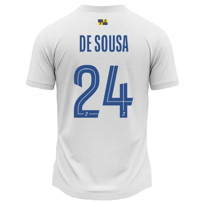 Danxen Herren Tifanie De Sousa #24 Weiß Blau Auswärtstrikot Trikot 2025/26 T-Shirt Österreich