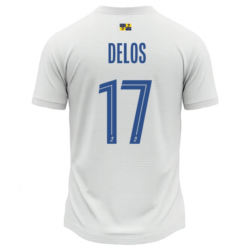 Danxen Herren Shaquil Delos #17 Weiß Blau Auswärtstrikot Trikot 2025/26 T-Shirt Österreich