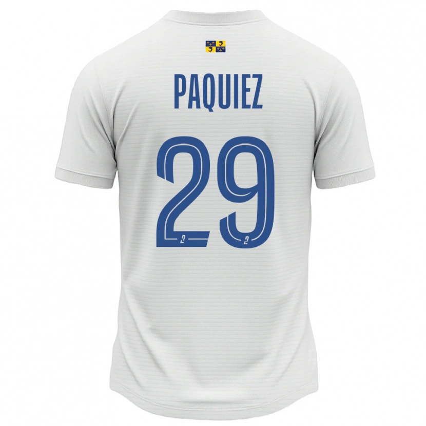 Danxen Herren Gaëtan Paquiez #29 Weiß Blau Auswärtstrikot Trikot 2025/26 T-Shirt Österreich