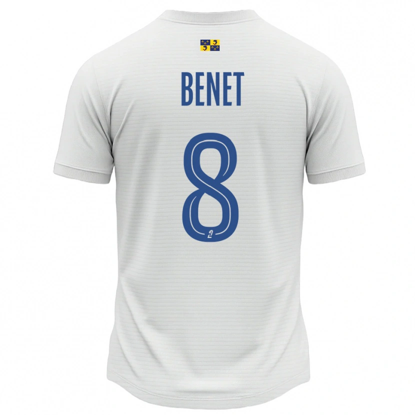 Danxen Herren Jessy Benet #8 Weiß Blau Auswärtstrikot Trikot 2025/26 T-Shirt Österreich