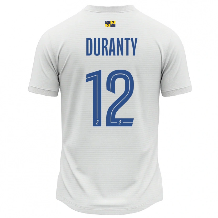 Danxen Herren Audrey Duranty #12 Weiß Blau Auswärtstrikot Trikot 2025/26 T-Shirt Österreich